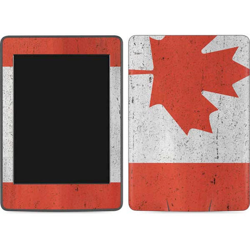 Canada Flag Distressed Amazon Kindle Skin